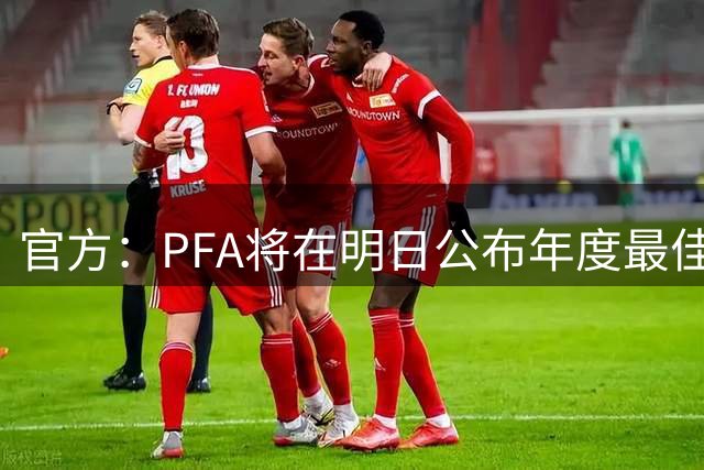 官方：PFA将在明日公布年度最佳球员等奖项得主